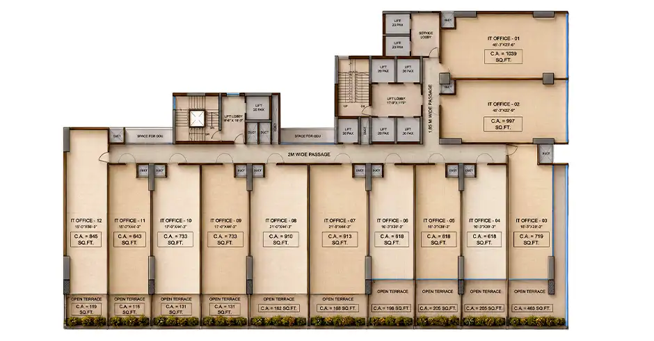 Meghna Wagle Estate Workstation Layout Plan Meghna Wagle Estate Workstation Layout Plan